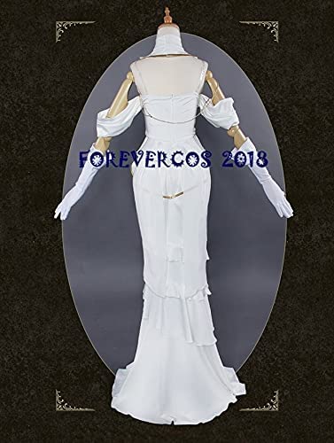 1122 Anime Old Albedo Cosplay Costume White Devil Halloween Female