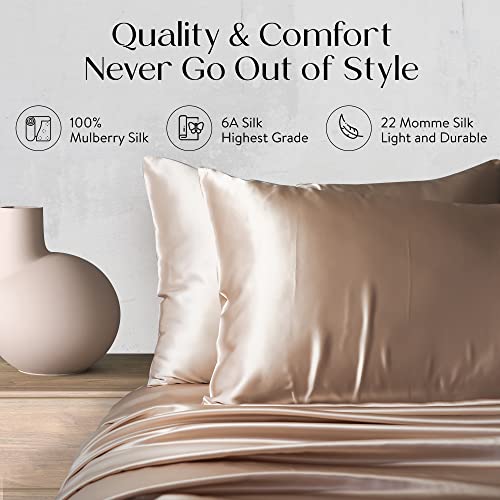 Colorado Home Co Mulberry Silk Pillowcase for Hair and Skin1 Pack