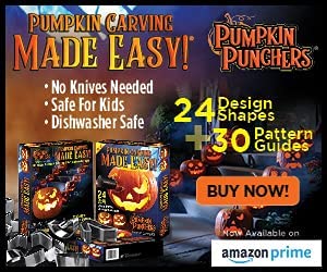 Pumpkin Punchers Pumpkin carving kit for kids | Pumpkin carving tools |  Pumpkin carving stencils | Pumpkin carver kit | safe pumpkin tools (24  pieces)