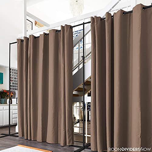 Room Dividers Now Premium Room Divider Curtain 7ft Tall X 4ft Wide Mocha