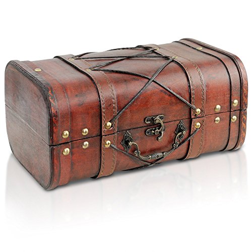 Brynnberg Janis Small 11 x7.1 x5.5 Pirate Treasure Chest Storage