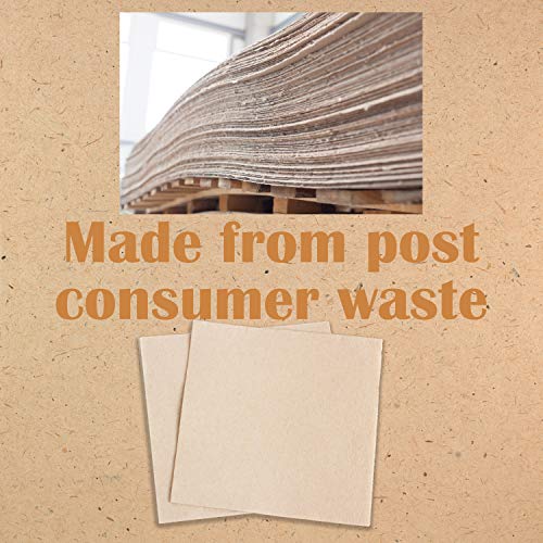 Upper Midland Products 500 Ct 13x13 Inch EcoFriendly Biodegradable Brown Napkins