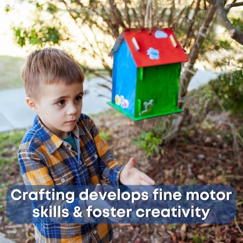 12 Diy Bird House Kits for Children to Build Paint Wooden Arts & Craft