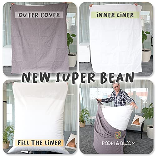 Room & Bloom Bag ONLY No Filling 'New Model' Super Bean Bags Large
