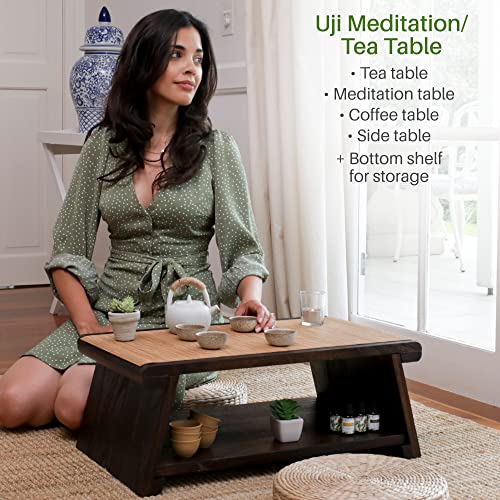 Enso Sensory Uji Premium Paulownia Floor Tables Sitting Small Coffee Table