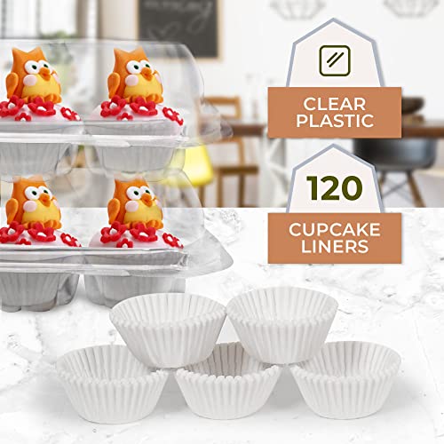24 Compartment Mini Cupcake Containers Small Cupcakes With Tall Icing