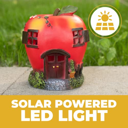 VP Home Apple Fairy House Solar Light LED Garden Decor