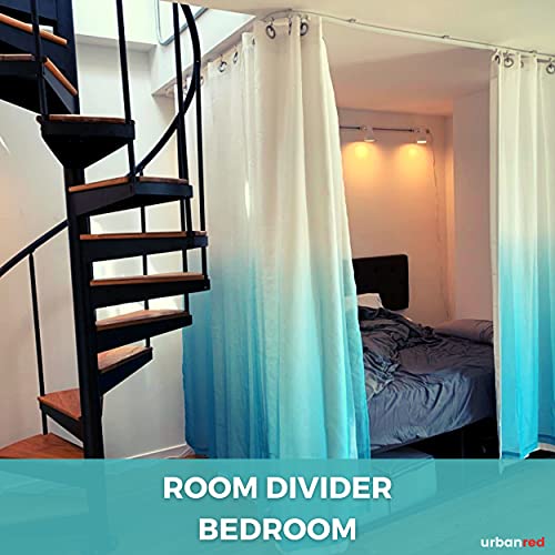 UrbanRed Ceiling Curtain Track - Ceiling Track Ceiling Mount for Curtain Rail with Track Curtain System - Bunk Bed Curtains RV Curtain Track - Bendable Ceiling Track (10 Meters (32.8FT))