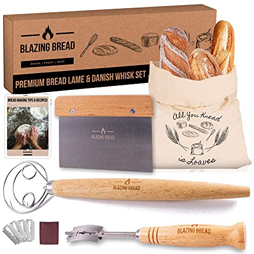 Bread Baking Tool Kit Danish Whisk Bread Lame Dough 