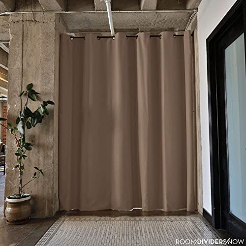 Room Dividers Now Premium Room Divider Curtain 7ft Tall X 4ft Wide Mocha