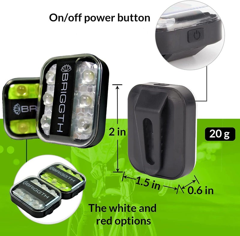 Clip on Running Led Light Green for Jogging in the Night