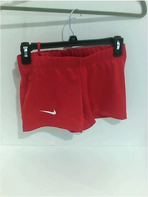 Nike Womens Dri FIT Stock Compression Shorts Red Size Small