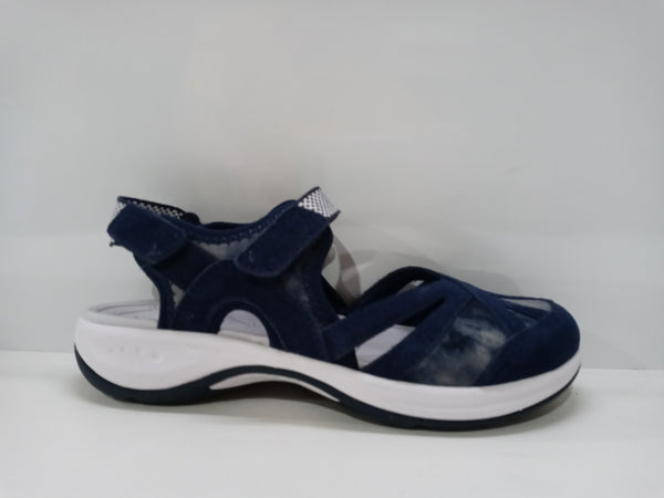Easy Spirit Women's Esplash Mary Jane Flat Blue Size 5.5 Pair Of Shoes