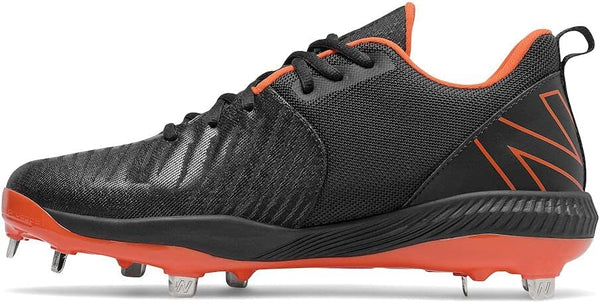 New Balance Men's FuelCell 4040 V6 Metal Baseball Shoe 8 Black/Orange Size 6