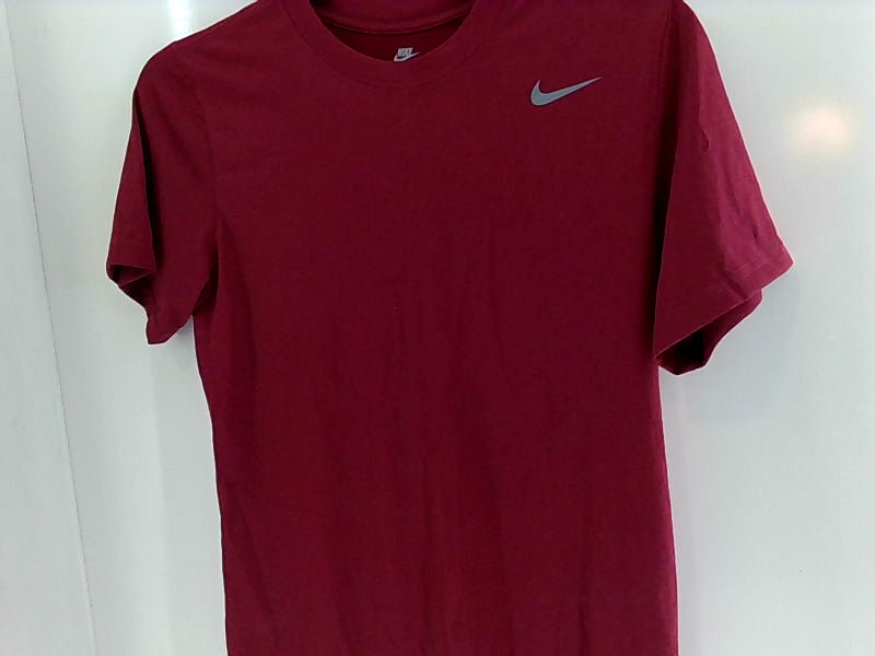 Nike Men's Dri-Fit Maroon Shirt Large Short Sleeve