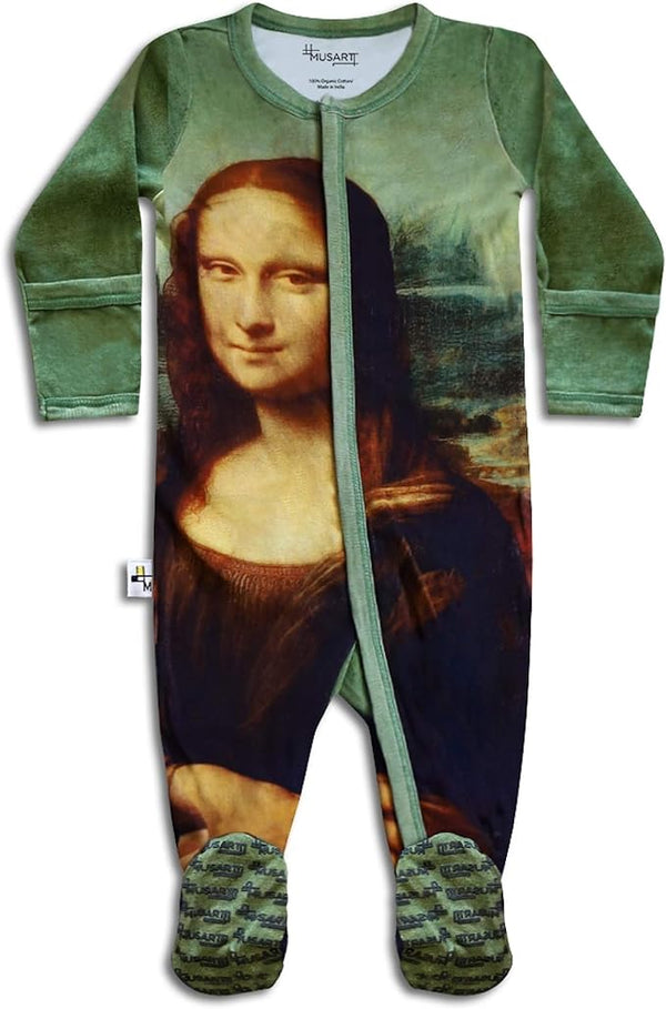 Baby Boy Collection Mona Lisa Footie Bodysuit Size 6 to 9 Months
