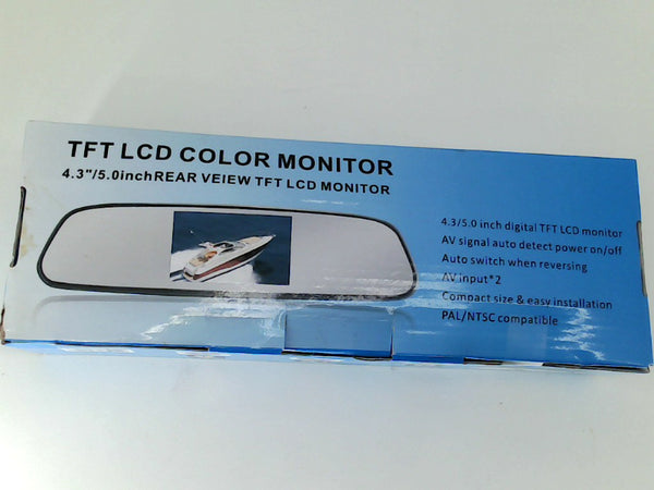 Tft Lcd Color Monitor Color Black Size 4.3'' 5.0inch