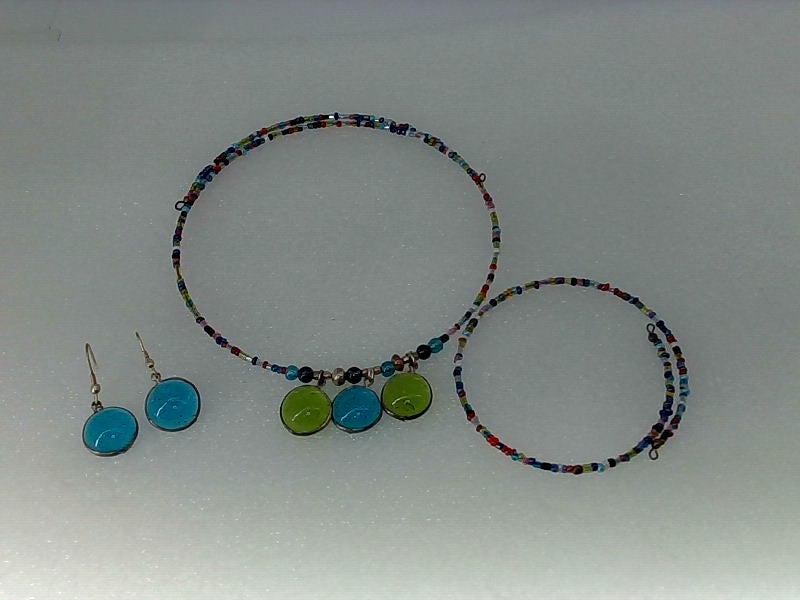 Touchstone Bridal Necklace MultiColor Size Set