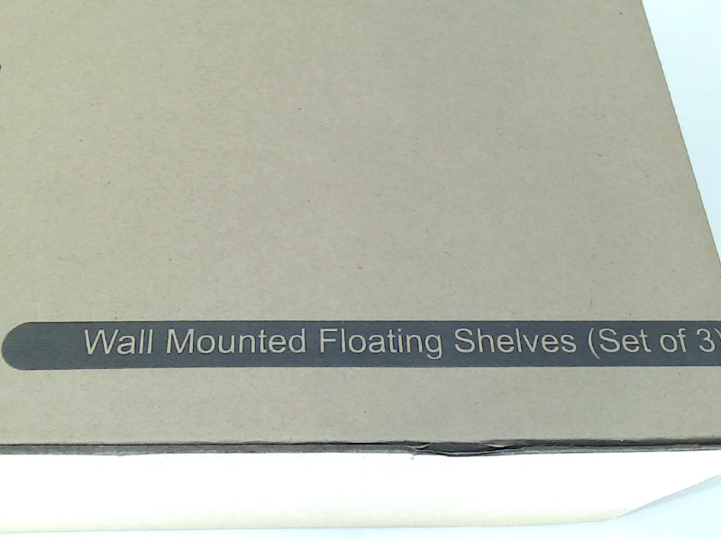 Wall Mounted Floating Shelves Set of 3 Brown Home Accessory