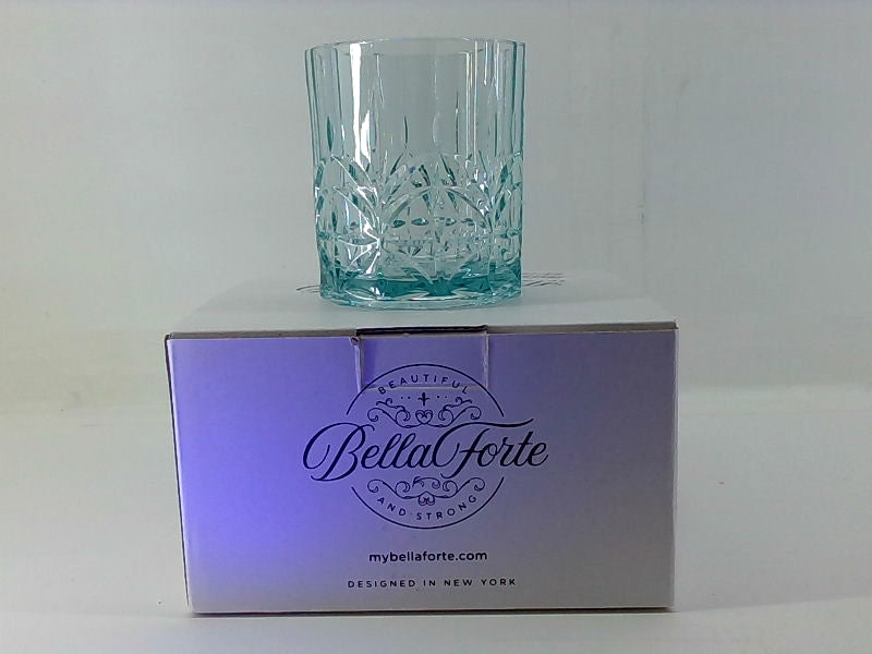 Bella Forte Teal Short Tumbler Set of 4