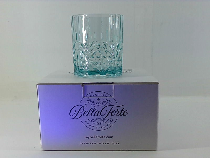 Bella Forte Teal Short Tumbler Set of 4