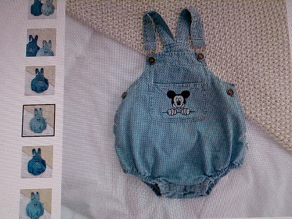 Yenerik Baby Girl Light Blue Denim Overalls - Medium Size