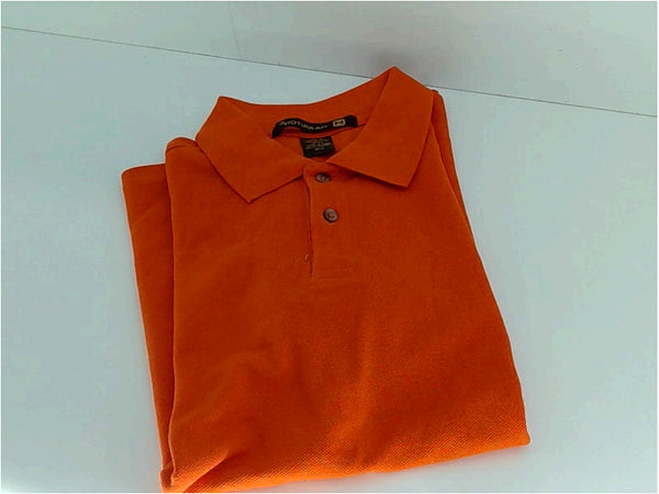 Harriton Mens Short Sleeve Polo Shirt Color Orange Size XXLarge