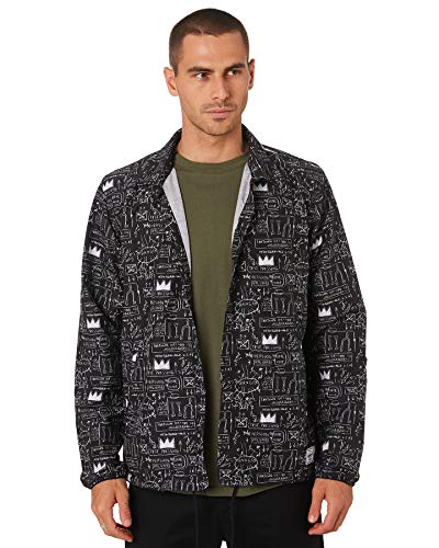 Herschel Men's Coach Jacket Small Black Ripstop