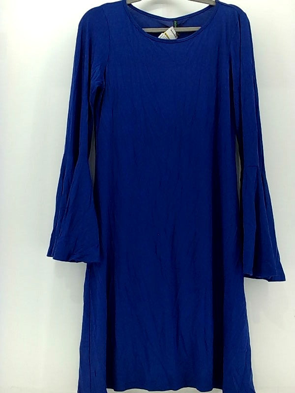 Royal Blue Plus Size Long Sleeve Relaxed Fit Dress XX-Large