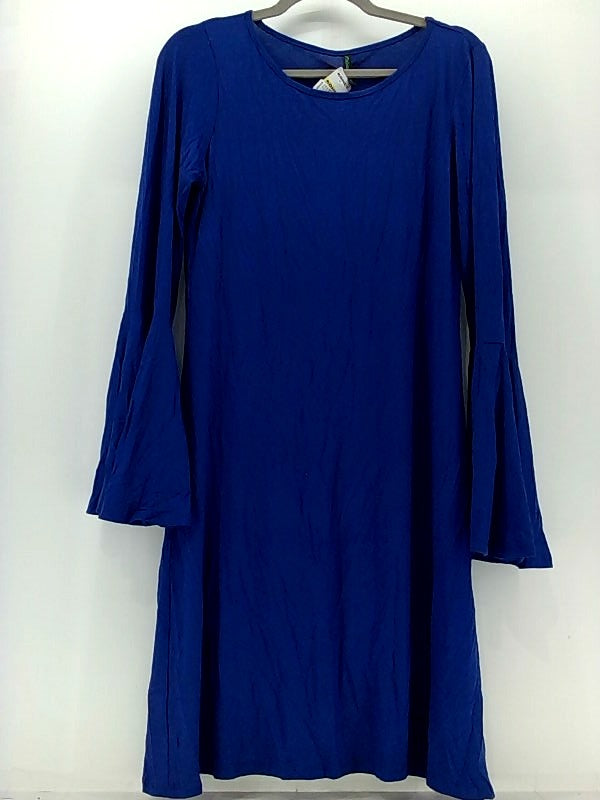 Royal Blue Plus Size Long Sleeve Relaxed Fit Dress XX-Large