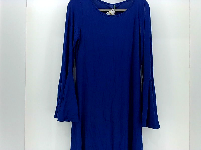 Royal Blue Plus Size Long Sleeve Relaxed Fit Dress XX-Large