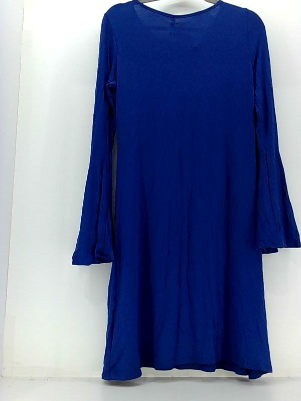 Royal Blue Plus Size Long Sleeve Relaxed Fit Dress XX-Large