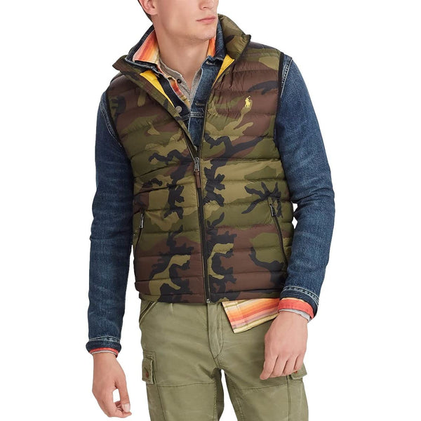 Polo Ralph Lauren Men's Medium Camo Packable Down Vest