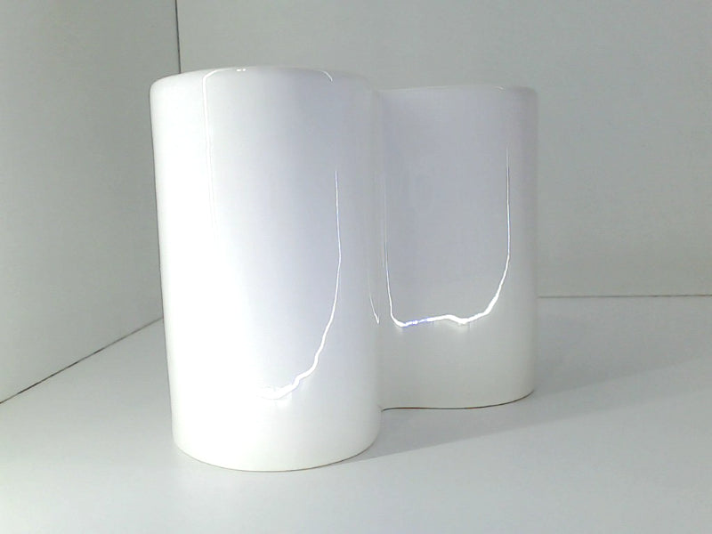 Heart Shaped White Ceramic Vase by Sizikato