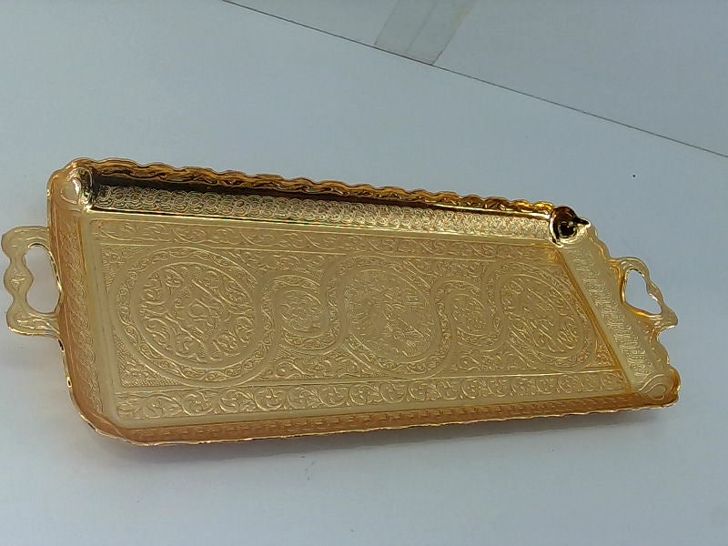 Gold Turkish Ottoman Decorative Serving Tray