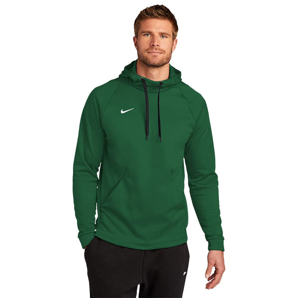 Mens Nike Therma Pullover Hoodie (Dark Green/White X-Large) Color Green Size X-Large