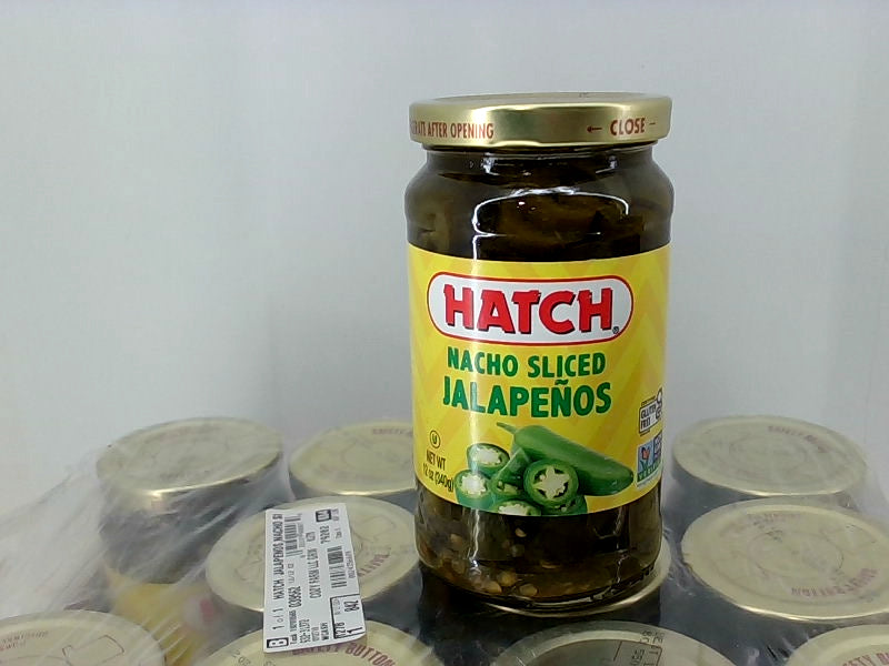 Hatch Nacho Sliced Jalapenos 12 Pack 12oz Jars