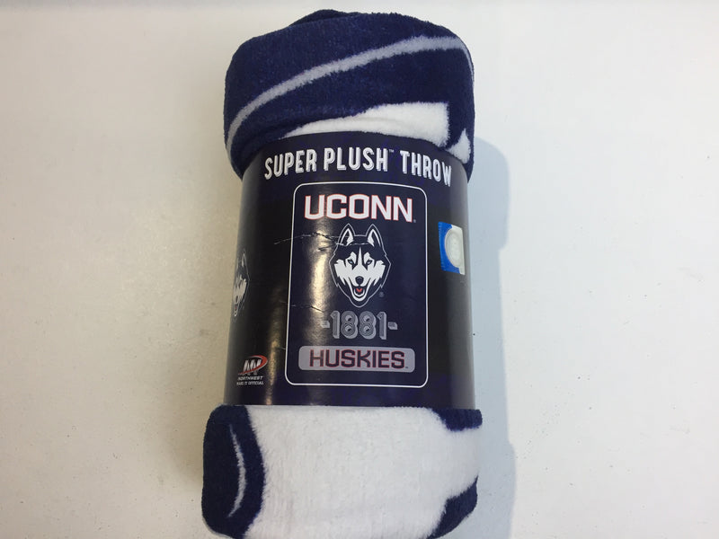 Uconn Huskies Super Plush Throw Blanket 46" X 60" 117cm X 152cm
