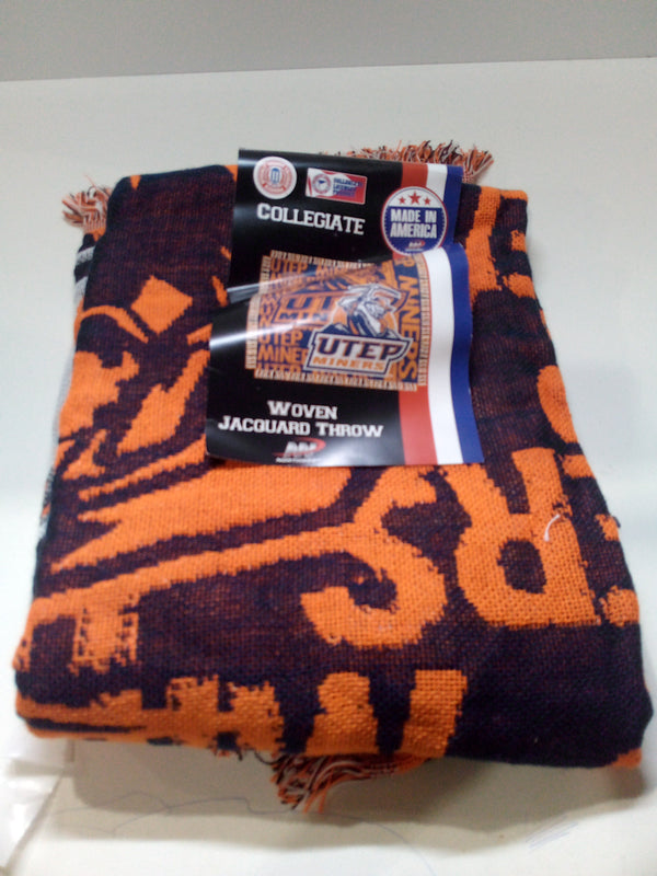 Utep Miners 46x60 116cm X 152cm Blanket