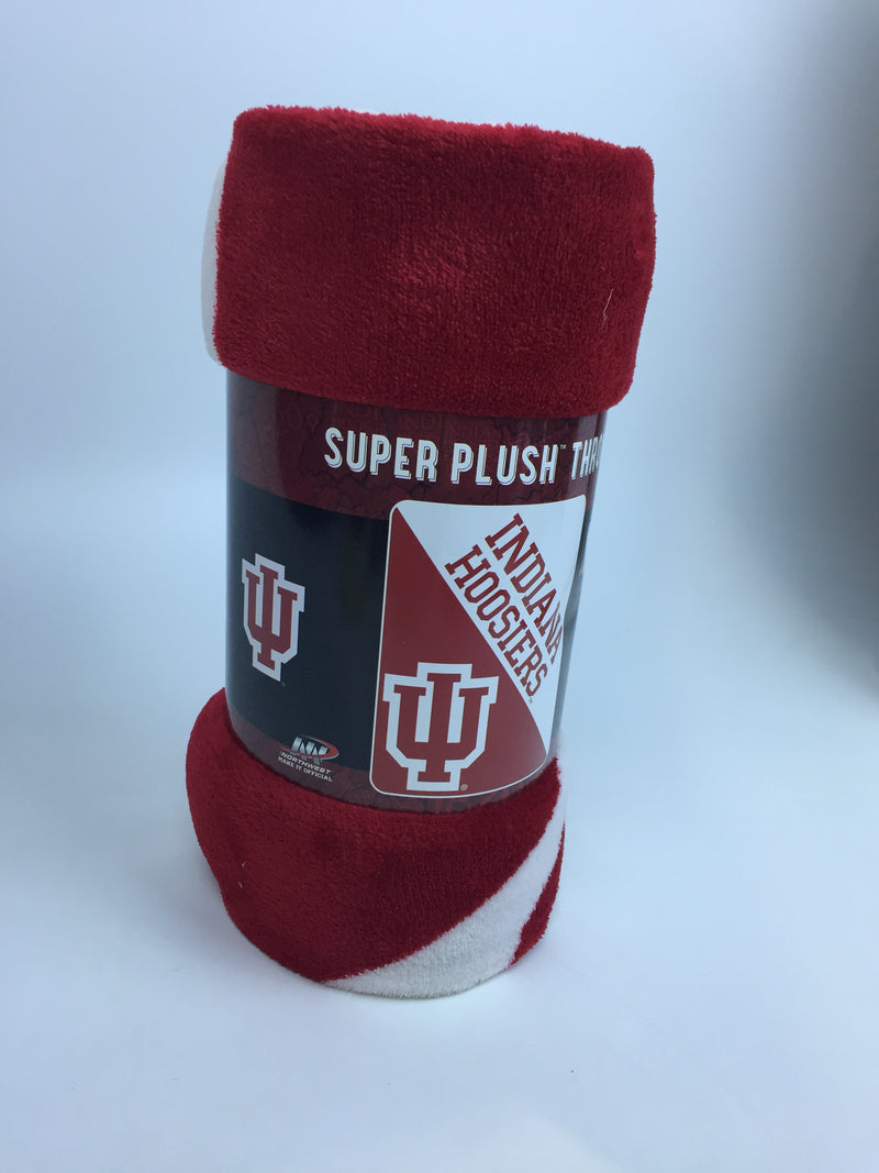 Northwest Throw Blanket Indiana Hoosiers 46 X 60 117cm X 152cm 100% Polyester