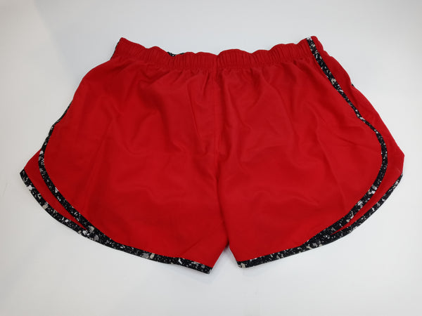 Nike Women Size Large Red Black Runng Shorts