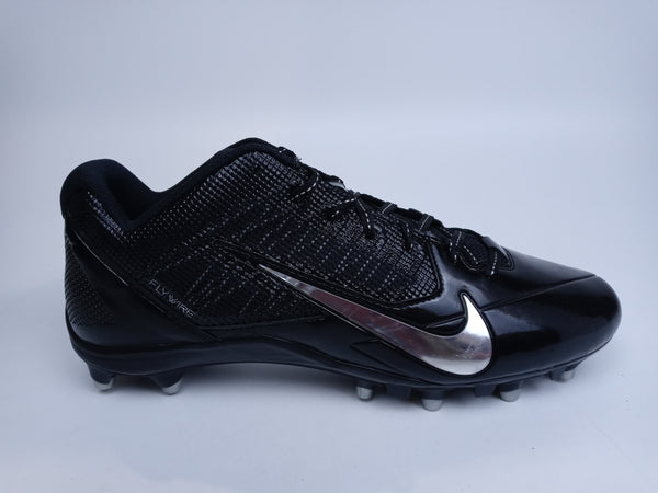 Nike Men's Alpha Pro Mid Football Cleats (15 D(M) US, Black Metallic Silver)