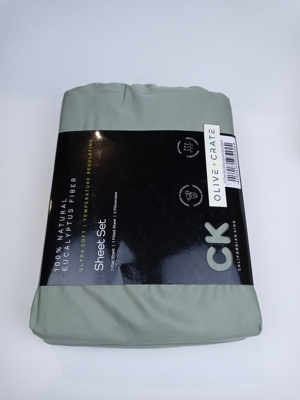 Cooling Pillowcase and Sheet Sets Cal King Size Spring Sage