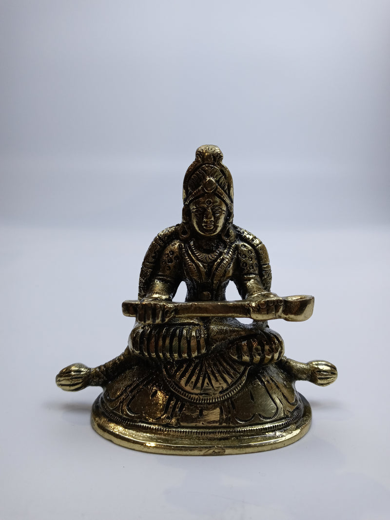 ESplanade Brass Annapurna Devi Idol Statue of Hindu Goddess Annapurni 2.75" Inches