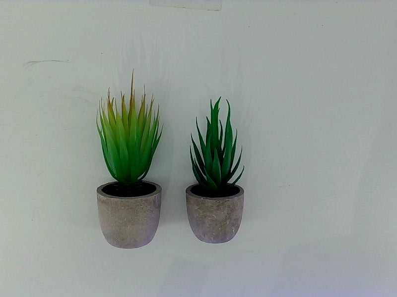 Velener Artificial Aloe Plant Color Kelly Green Size Set of 2