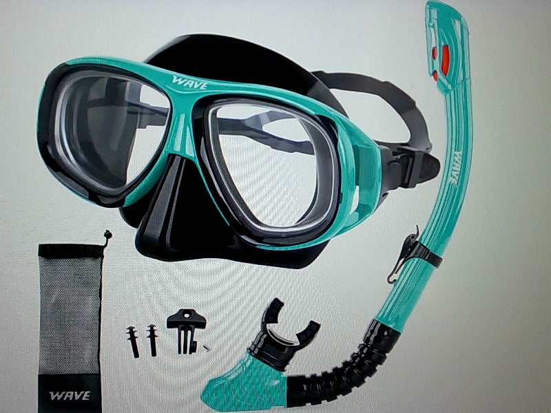 Wave Blue Snorkel and Mask Set for Water Adventures