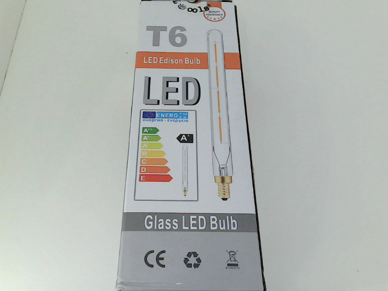 LOOLS T6 Glass LED Edison Bulb Energy Efficient Home Accessory