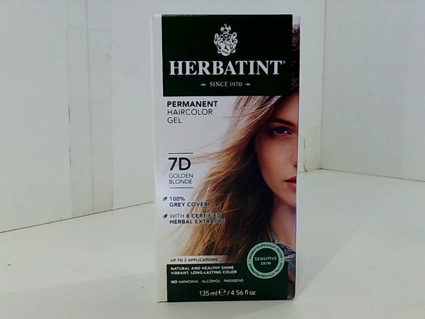 Herbatint Permanent Hair Color Gel Color 7d Golden Blonde Size 4.56 Fl Oz