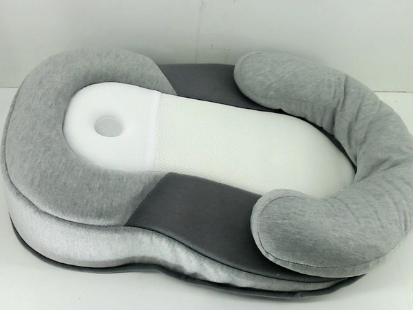 Portable Baby Lounger White & Gray