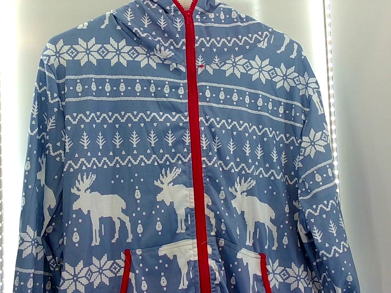 Light Blue XL Holiday Themed Onesie Pajamas